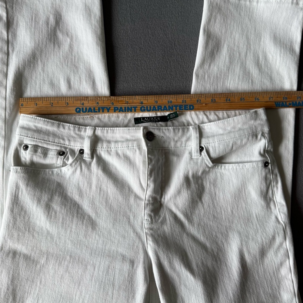Lauren Ralph Lauren Modern Straight Curvy White Pants size‎ 10 - Picture 7 of 14